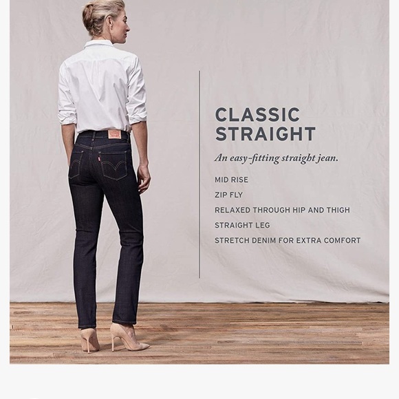Levi's Women's Classic Straight Jeans - Picture 5 of 6